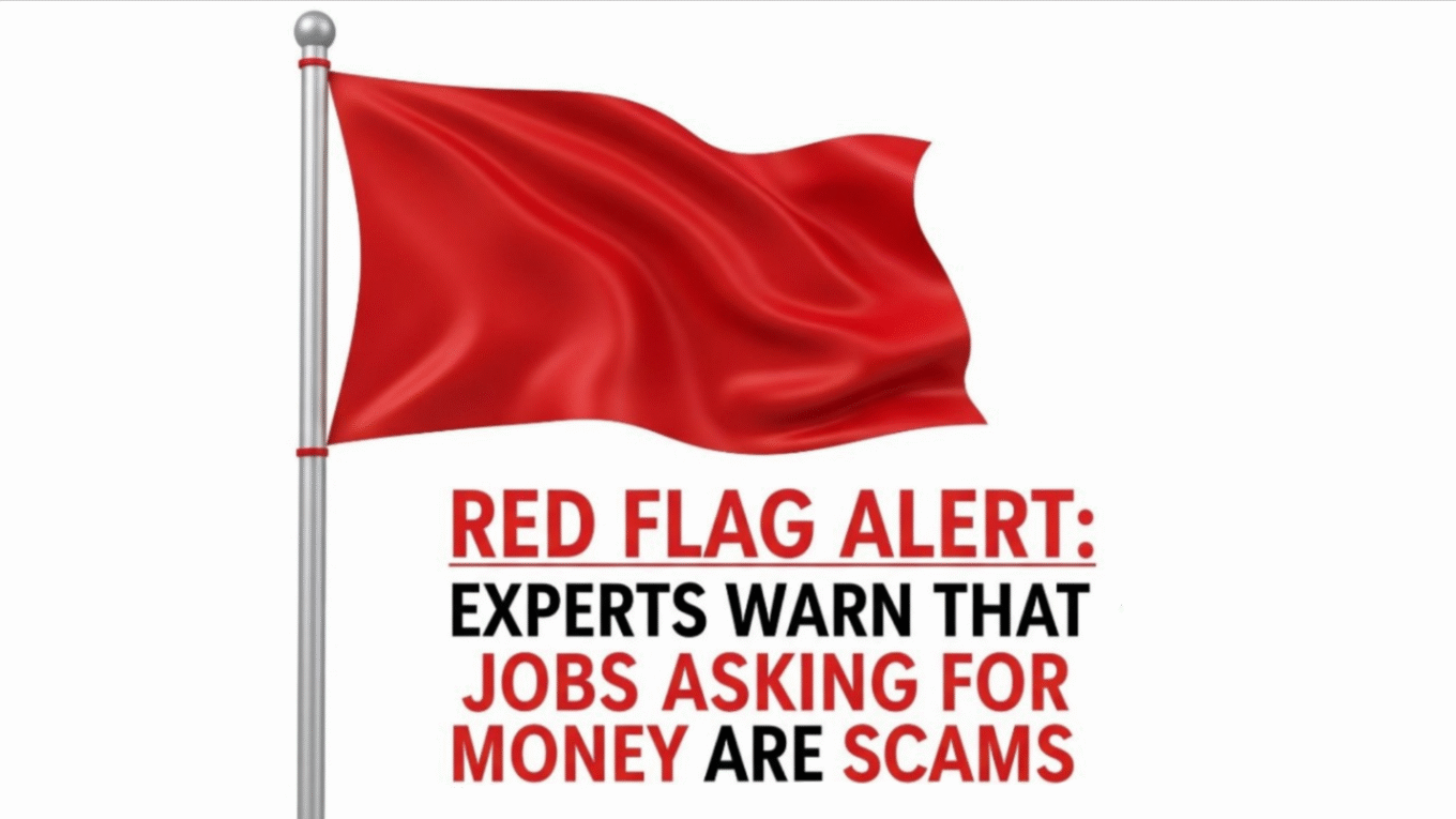 Red Flag Alert Experts Warn That Jobs Asking for Money Are Scams