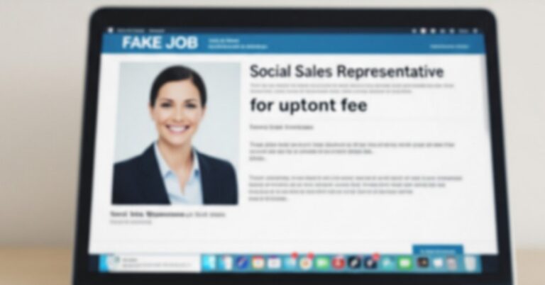 Warning Job Seekers Targeted by ‘Social Sale Rep’ Scam Promising High-Paying Opportunities for an Upfront Fee