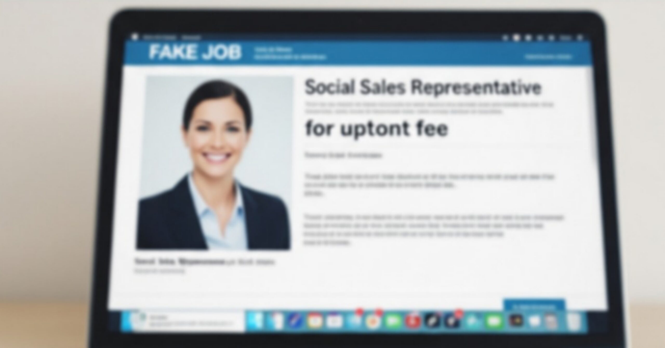 Warning: Job Seekers Targeted by ‘Social Sale Rep’ Scam Promising High-Paying Opportunities for an Upfront Fee