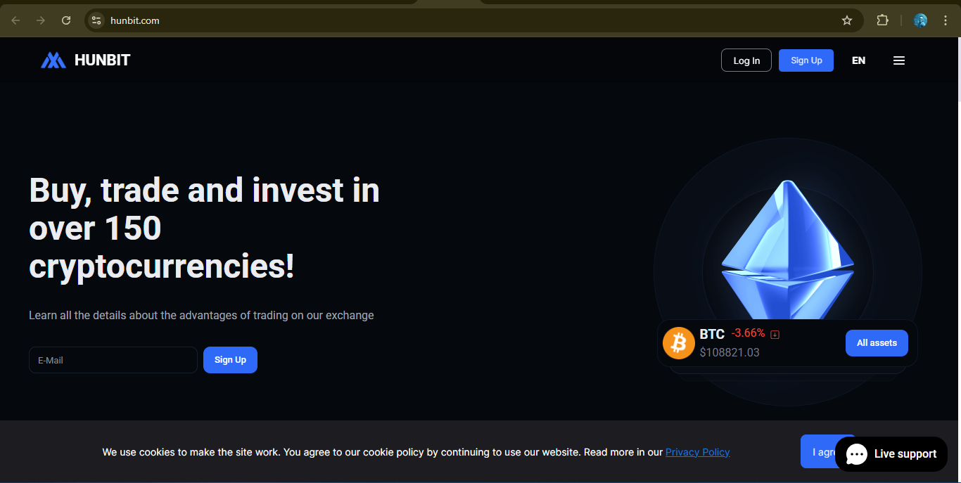 Hunbit.com Review: Is This Crypto Trading Platform Legit or a Scam?
