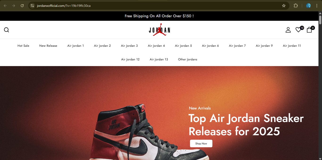 Jordanxofficial.com Review: Is It a Legit Online Store or a Scam?
