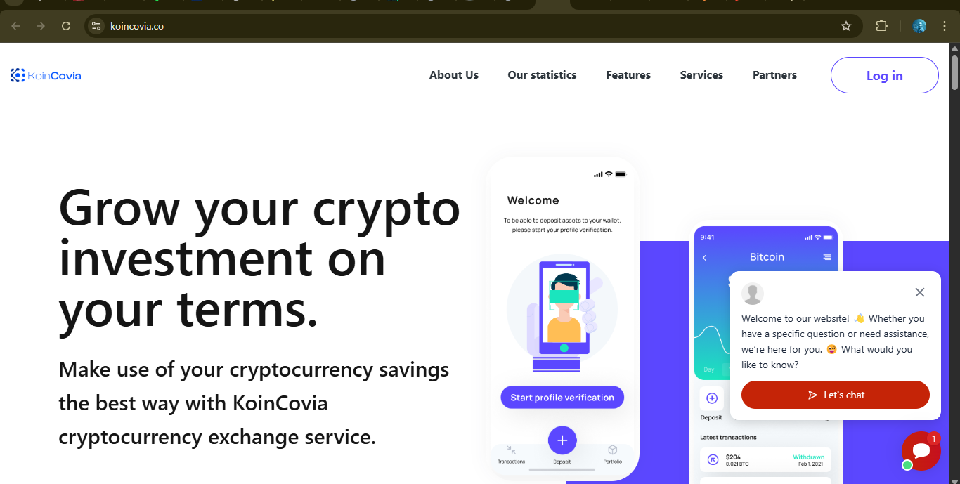 Koincovia.co Review: Is This Crypto Investment Platform Legit or a Scam?
