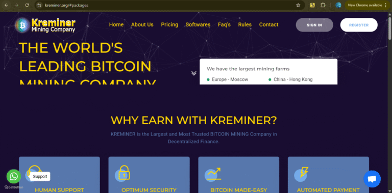 Kreminer.org Review: Legit Bitcoin Mining Platform or Crypto Scam?