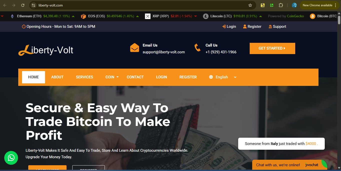 Liberty-volt.com Review: Is This Crypto Investment Platform Legit or a Scam?