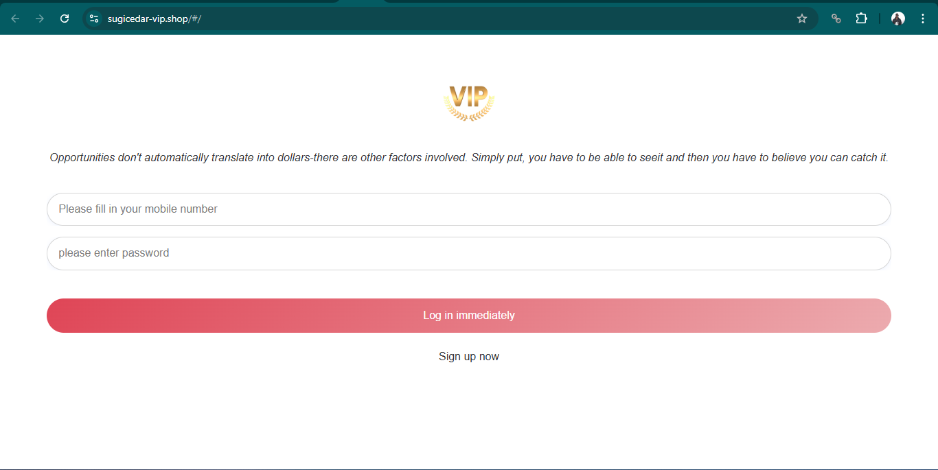 Sugicedar-vip.shop Review &ndash; Legit Job Site or Online Scam?