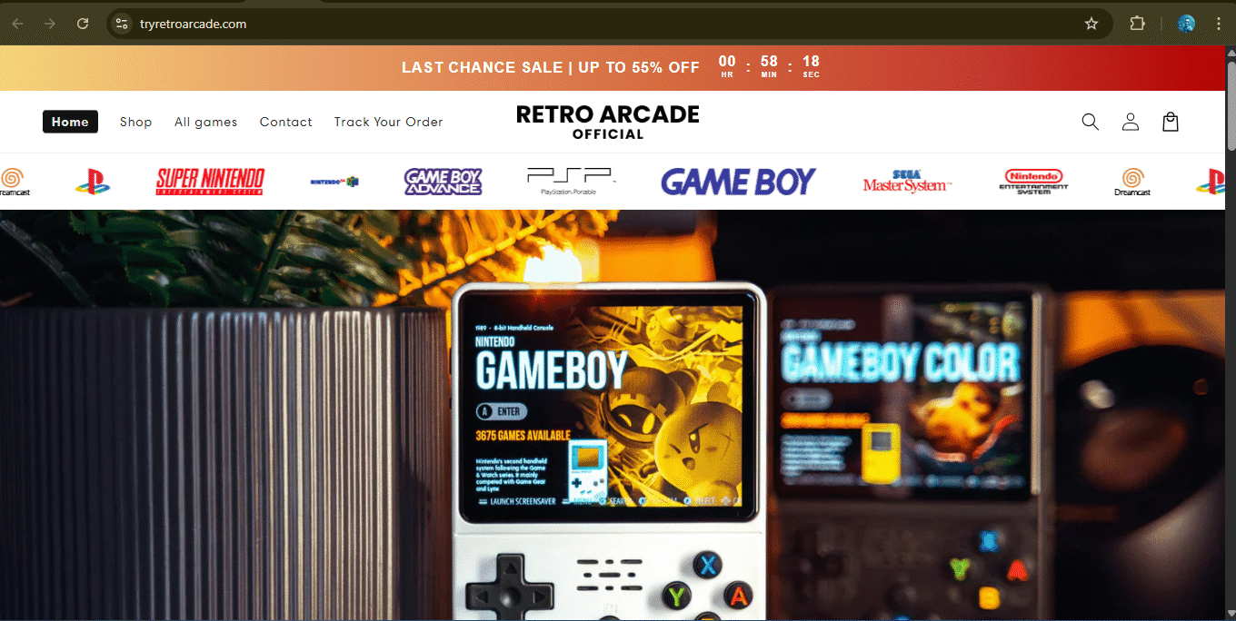 Tryretroarcade.com