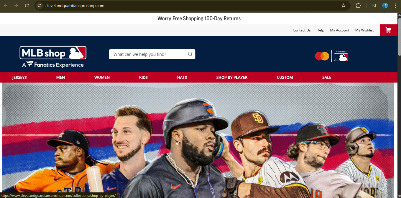 Clevelandguardiansproshop.com