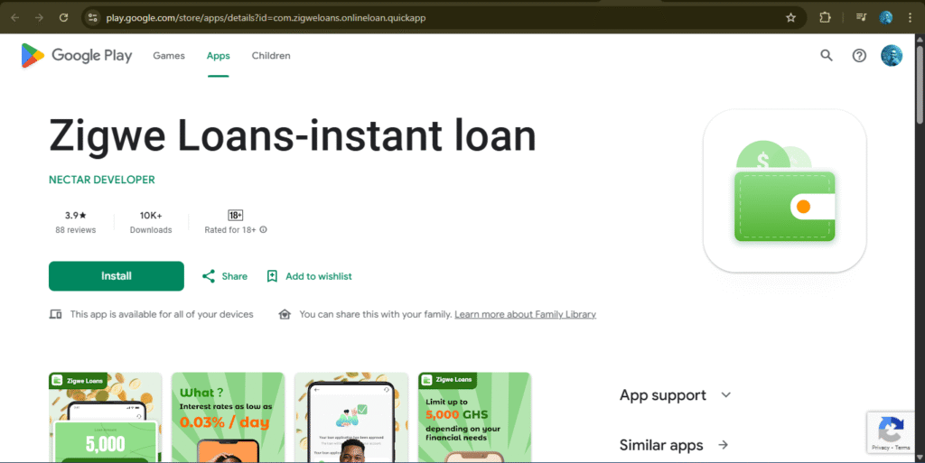 Zigwe Loans