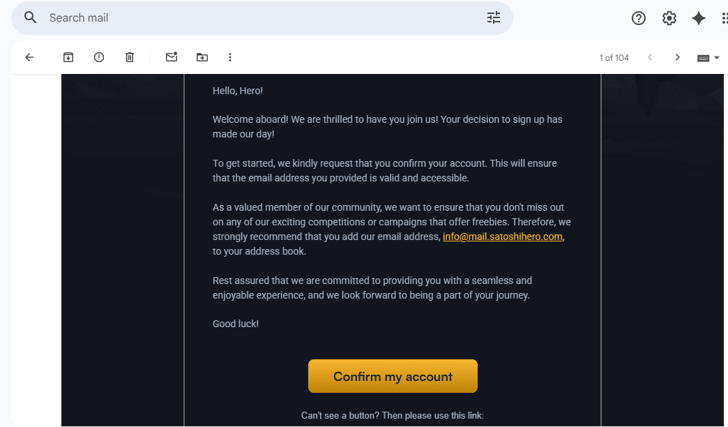 Satoshi Hero Review 2026: Is It the Best Way to Earn Free Bitcoin? 16 Click the link in the confirmation email satoshi hero