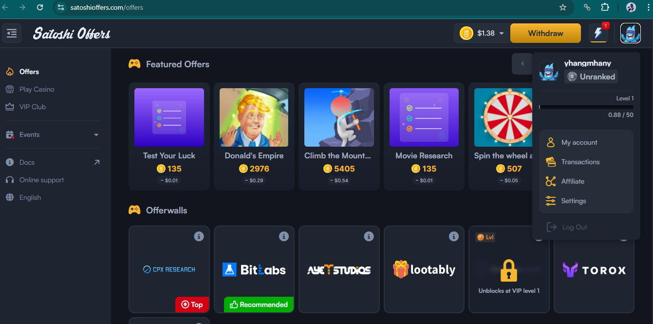 Satoshi Hero Review 2026: Is It the Best Way to Earn Free Bitcoin? 18 Offerwalls satoshi hero