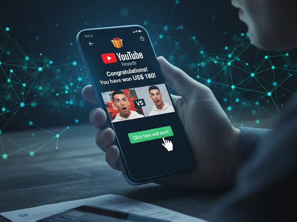 The "YouTube Rewards" Hoax: From Easy Money to Stolen Data