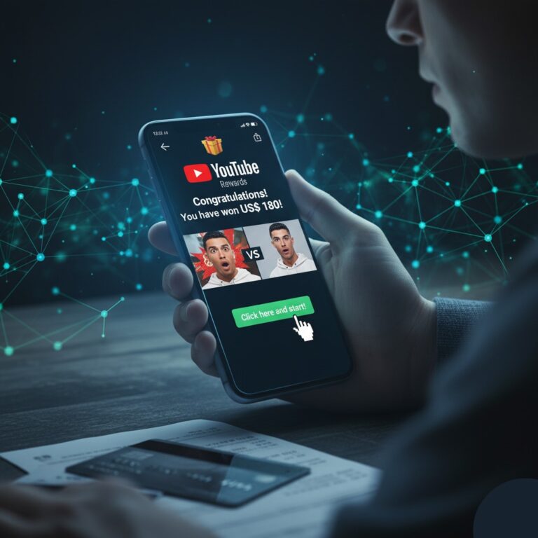 The "YouTube Rewards" Hoax: From Easy Money to Stolen Data
