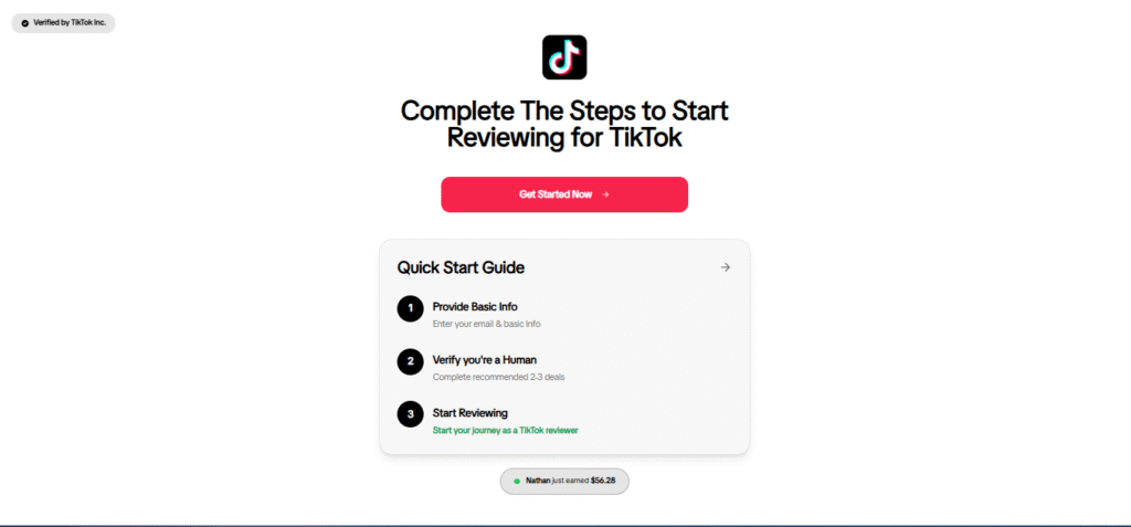 TikTok Reviewer Job Scam