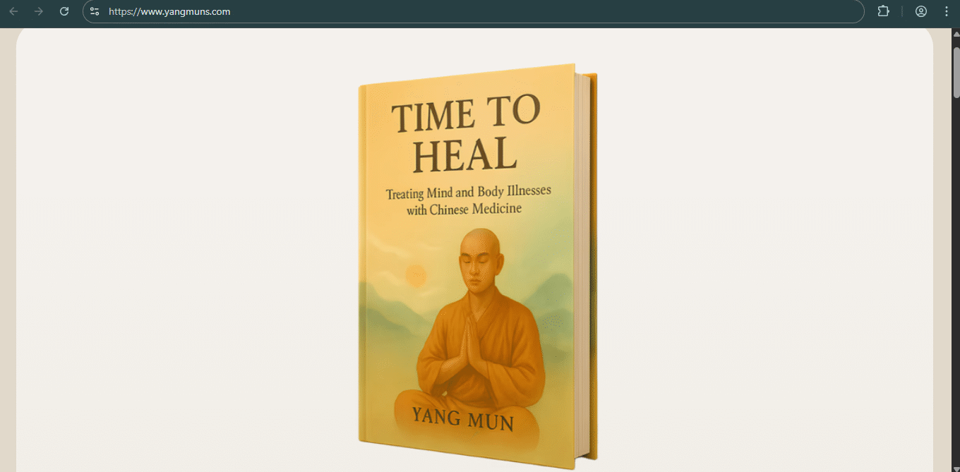 screenshot of the Yangmuns.com scam website