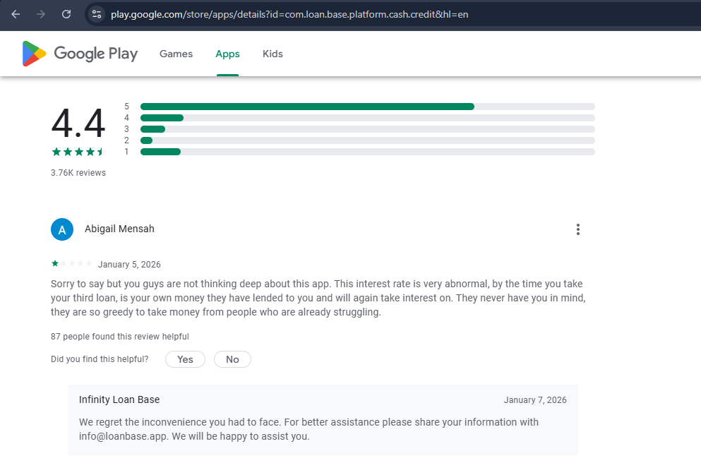How The Loan Base Scam Works - Know This Before You Apply 13 Loan Base negative review on google play store