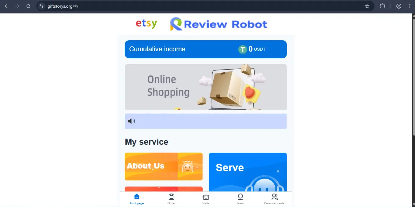 Giftstorys.org Review – Legit Task Site or Total Scam? 21 Site Screenshot