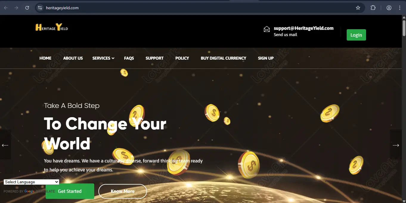 heritageyield.com Review – What to Know Before You Deposit 21 Site Screenshot