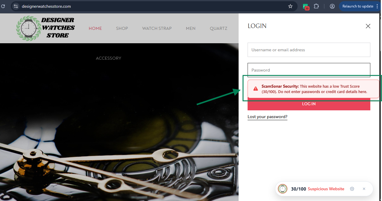 ScamSonar: Real-Time Fraud Interception and Threat Intelligence 19 scamsonar smart form designerwatchesstore com