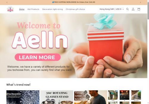 Aelln.com Review – Avoid This Fake Online Store 21 Site Screenshot