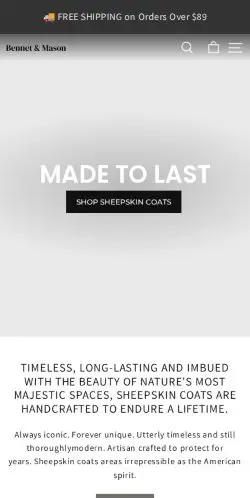 Bennetandmason.com Review – Is It a Legit Store or Scam Trap? 21 Site Screenshot