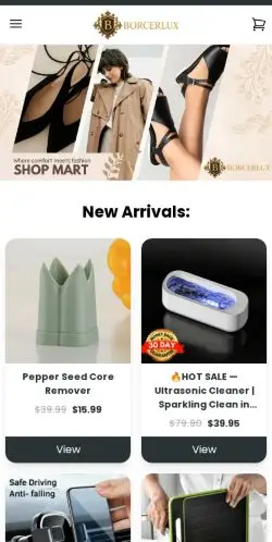 Borcerlux.com – Real Shop or Fraudulent Website? 21 Site Screenshot