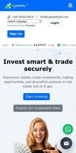 Capitalifybit.com Review – A Potentially Fraudulent Scheme 21 Site Screenshot