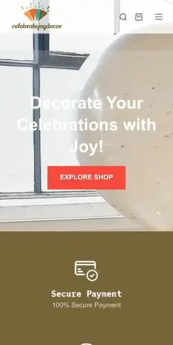 Celebratejoydecor.com Review – Scam Store Exposed for Shoppers 21 Site Screenshot