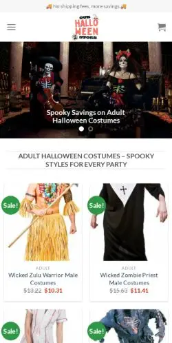 Costumeworldus.com Review – Don’t Get Scammed by Fake Deals 21 Site Screenshot