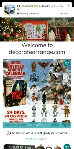 Decoratearrange.com Review – Legit Online Store or Scam? 21 Site Screenshot