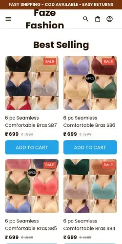 Is Fazefashion.shop Trustworthy? (My Analysis) 21 Site Screenshot