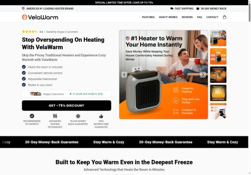 Get-velawarm.com Warning – Analysis of Deals and Discounts 14 Site Screenshot
