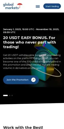 Globalmarketsltd.org Review – Trading Platform Scam Exposed 21 Site Screenshot