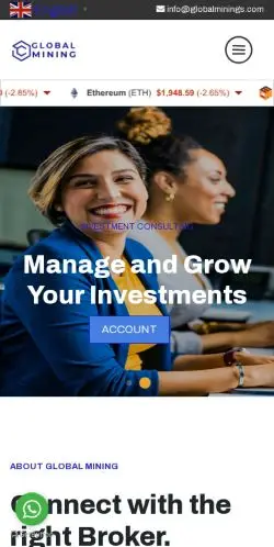 Is Globalminings.com Legit? (Full Scam Review) 21 Site Screenshot