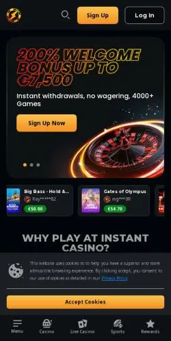 Instantcasino.com Review – Legit Casino or Total Scam? 21 Site Screenshot