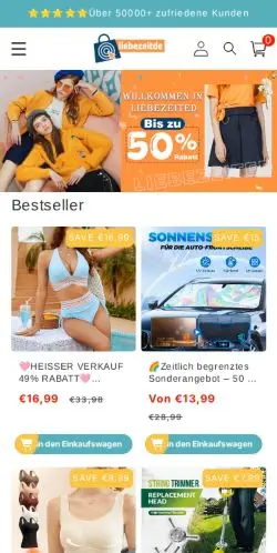 Is Liebezeitde.com Safe? (Data Theft Warning) 21 Site Screenshot