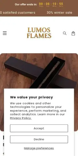 Is Lumosflames.com Trustworthy? (My Analysis) 21 Site Screenshot