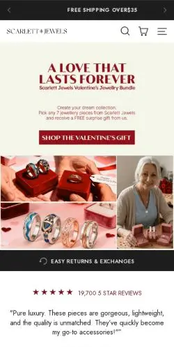Scarlettjewels.com Review – Is It a Legit Store or Scam Trap? 21 Site Screenshot