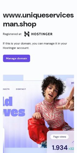 Uniqueservicesman.shop Review – Don’t Get Scammed by Fake Deals